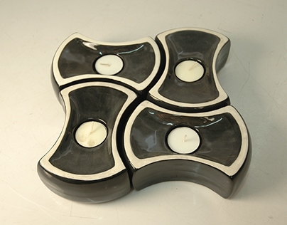 Modular Ceramic Candle Holder