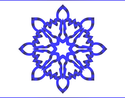 Mandala Blue Gradation