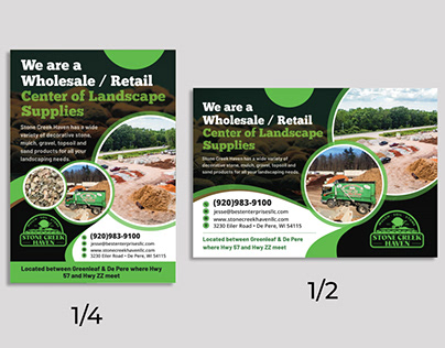 Marketing Advertisement for Landscape Supplier
