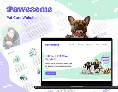 Project thumbnail - Pet Care Website | Adaptive UI Design