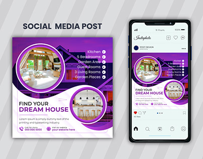 Social Media Post design for Real-Estate business.