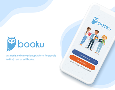 Booku mobile app design