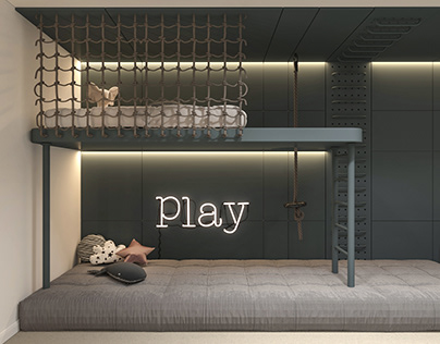 Modern Villa in France | Playroom & Kids Room