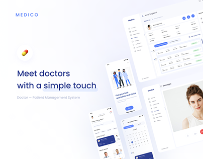 MEDICO — Doctor-Patient Management System |UI/UX Design