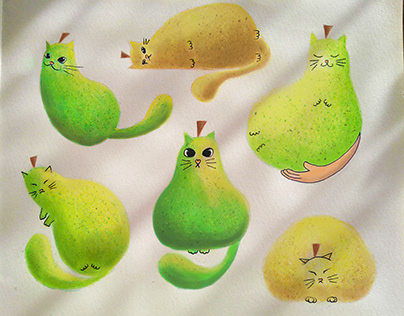 Pear kittens