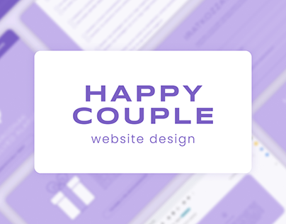 Happy Couple website design