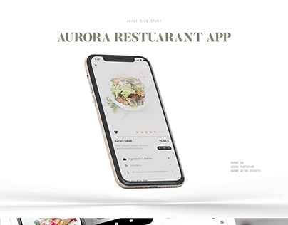 Aurora Restaurant App UX/UI Case Study