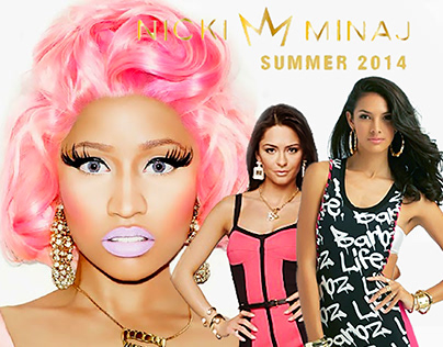 Nicki Minaj, illustrations & prints for Kmart Smr 2014