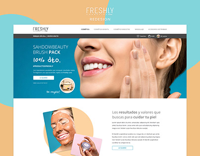 Freshly Cosmetics | Redesign web