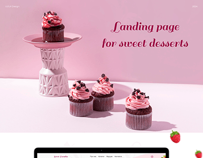 Landing page Sweet Paradise (Desserts/cake/food/Candy )