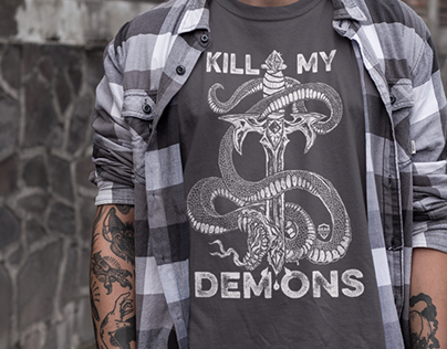 Kill My Demons | Tshirt Illustration Designs