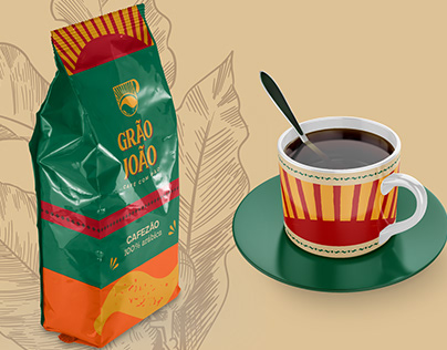 Branding Grão João - Café com Pão