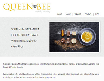 Queen Bee Hospitality Marketing | Web Design