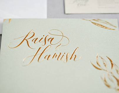 Raisa & Hamish Wedding Invitation