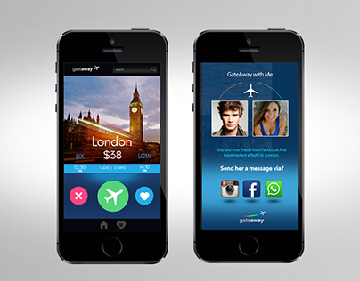 GateAway - iOS App / Flight Speed Booking App