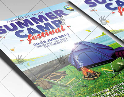Summer Camp Festival - Premium Flyer PSD Template