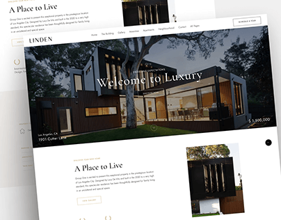 Real Estate Landing Page UI Design | Website