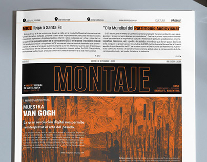 Project thumbnail - "Montaje" Prototipo de periódico de Santa Fe + Insert