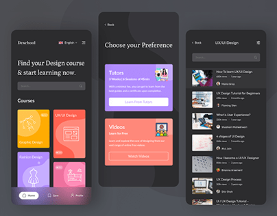 E-Learning App for Designers