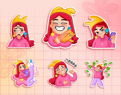 Project thumbnail - TELEGRAM STICKERS. Stickers design