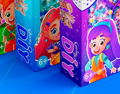 Children's jewerly. DIY. Packaging. Character design