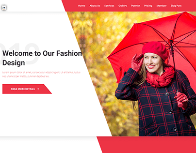 Wordpress website and landing page, Fashion design