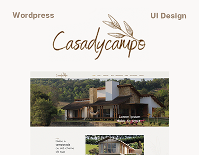 Casadycampo Website Design em Wordpress