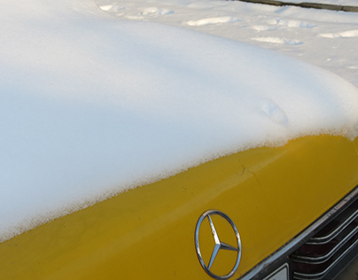 Car with snow.