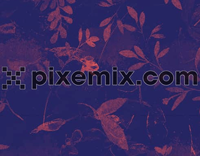 Graphic with beautiful watercolor pattern with leaves