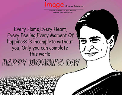 happy womens day poster