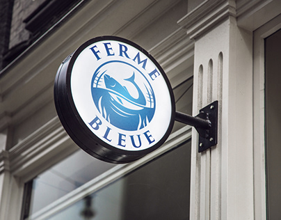 FERME BLEU Logo cration