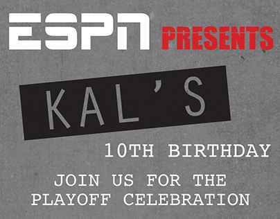 ESPN Birthday Invitation