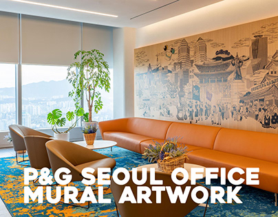 P&G Seoul Office mural artwork