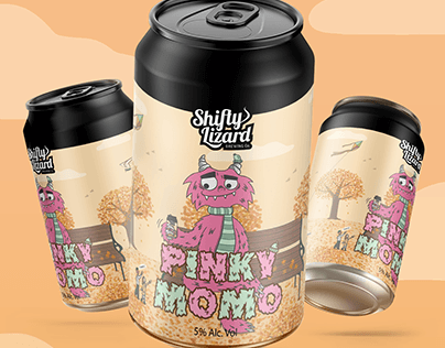 Shifty Lizard Beer Label Design