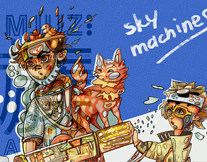 Project thumbnail - Sky machines comic book
