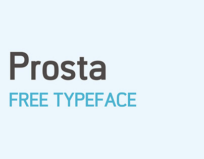 Prosta Display Typeface