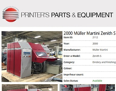 2000 Müller Martini Zenith S by Used Presses
