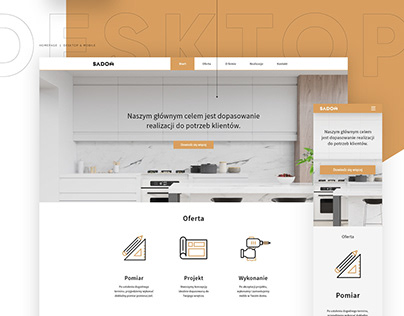 Zakład stolarski SADOM | Web design concept