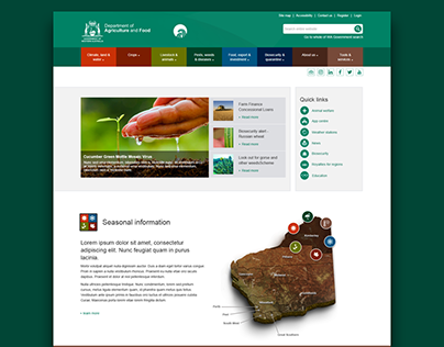 New Agric home page