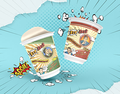 POP ART yogurt packaging design