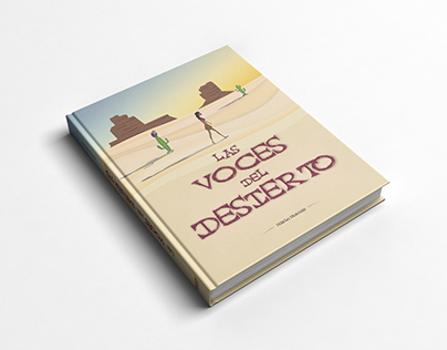 Rediseño de cubierta de libro: "Las voces del desierto"