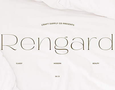 Rengard – Modern Serif Typeface (Free Download)