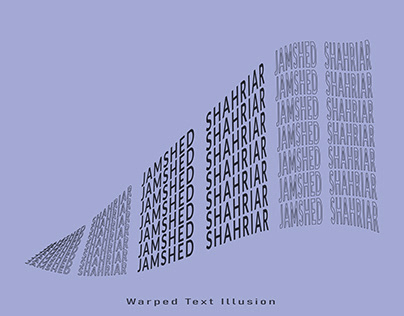 warped text illusion