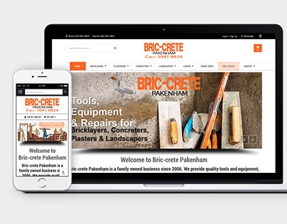 Bric-Crete Website Design & Development