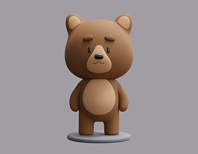 3D Cartoon Bear