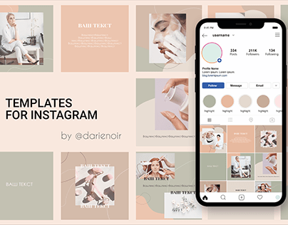 Instagram templates for beautician