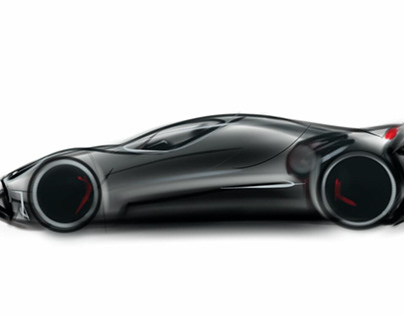 Sosho Design Titanium Sports Car Sketch