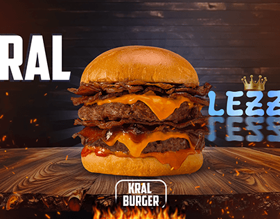 Kral Burger Afiş Tasarımı