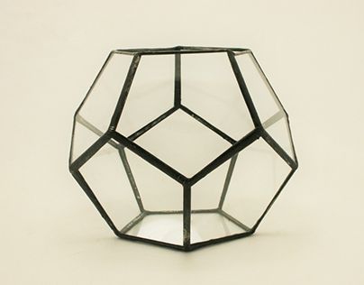 Glass Terrarium - Dodecahedron