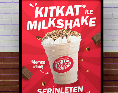 Nestlé Kitkat Milkshake - Key Visual Tasarımı